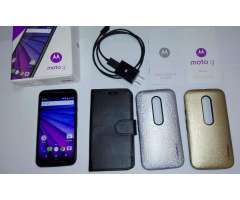 Celular 4G Motorola Moto G3 XT1542 8gb SD64GBfundas Nuevo