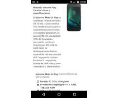 Vendo Un Moto G4 Play