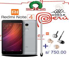 XIAOMI REDMI NOTE 4&#x2f;4G &#x2f; VERSION GLOBAL&#x2f; NUEVO&#x2f; GARANTIA&#x2f;TIENDA