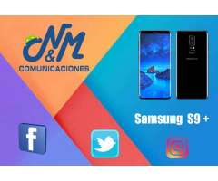 SAMSUNG S9 PLUS 64GB ,6RAM COLORES PLATA ,NEGRO ,SOMOS COMUNICACIONES NM ..TIENDA LINCE