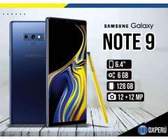 Samsung Galaxy Note 9 &#x2f; 128 gb 6 gb &#x2f; Sellado &#x2f; Nuevo &#x2f; Colores &#x2f; Tienda
