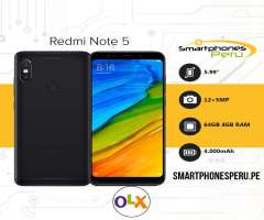 Celulares Xiaomi Redmi Note 5 64GB 4GB RAM Libres de Fábrica Smartphonesperu.pe