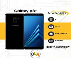 Celular Samsung Galaxy A8 plus 4GB RAM 32GBGB Sellado Garantía Smartphonesperu.pe