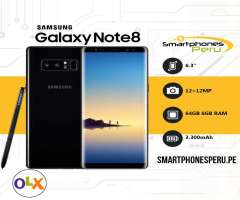Celulares Samsung Galaxy Note 8 4GB RAM 64GB Sellado Garantia Smartphonesperu.pe