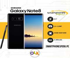 Celular Samsung Galaxy Note 8 64GB 4GB RAM 4G LTE Libre de operador Nuevo Smartphonesperu.pe