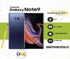 Celular Samsung Galaxy Note 9 128GB • TODOS LOS COLORES DISPONIBLES • Smartphonesperu.pe