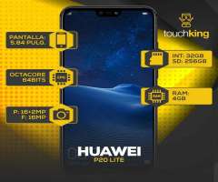 Huawei P20 Lite 32gb Ram 4gb libre de fabrica TIENDA TOUCHKIGN OFICIAL MIRAFLORES