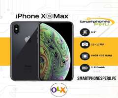 Iphone XS MAX 64GB/256GB • Libre de Fabrica • Smartphonesperu.pe