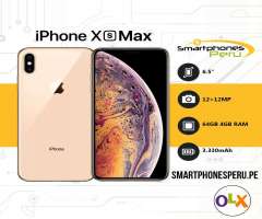 Celulares Iphone XS MAX 64GB/256GB • Desbloqueado de Fabrica • Smartphonesperu.pe