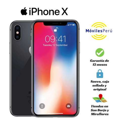 IPHONE X 64 GB NUEVO, CAJA SELLADA, GARANTÍA DE 12 MESES, TIENDAS FÍSICAS IPHONE X 64 GB NUEVO, CAJA SELLADA, GARANTÍA DE 12 MESES, TIENDAS FÍSICAS