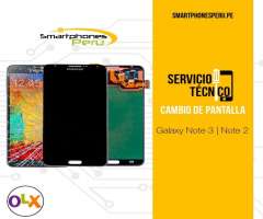 Pantallas Samsung NOTE 9, NOTE 8, NOTE, NOTE 5, NOTE 4, NOTE 3, NOTE 2 Somos SmartphonesPeru.pe