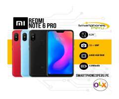 Xiaomi Redmi Note 6 Pro &#x2a;64GB&#x2a; Somos Smartphonesperu.pe