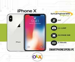 Celular Iphone X 64GB&#x2f;256GB •Resistente al agua • Smartphonesperu.pe