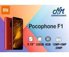 XIAOMI POCOPHONE F1&#x3a; 128GB&#x2f;6RAM &#x2f;COLORES. Somos COMUNICACIONES N M