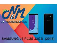 SAMSUNG J6 PLUS&#x3a; 32GB ,3RAM LIBRE COLORES ..SOMOS COMUNICACIONES NM