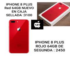 iPhone 8 Plus Red Libre