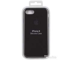 iPhone 7, 8 Silicone case apple negro más mica de vidrio gratis