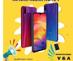 XIAOMI REDMI NOTE 7 GLOBAL NUEVOS Y SELLADOS ¡AUDÍFONO Y MICA DE VIDRIO 9H DE REGA...