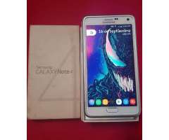 samsung note 4 con caja y bumper de proteccion