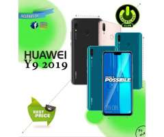 Huawei Y9 2019 Desbloqueado 64 Gb Almacenamiento Ia camara Celulares sellados Garantia 12 Meses