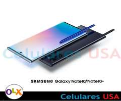 Samsung Galaxy Note 10 256gb libre de fábrica. Tienda San Borja